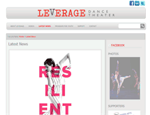 Tablet Screenshot of leveragedancetheater.org